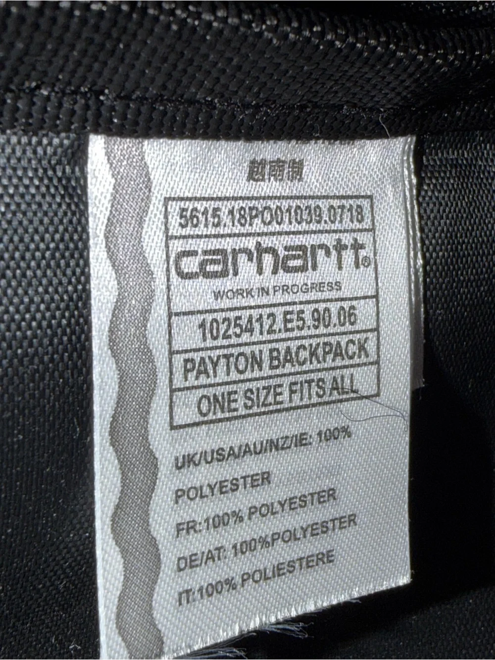 Carhartt WIP Delta Sling Bag Black Crossbody Gorpcore Utility